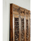 Set of Four Antique Architectural Panels with Carved Lattice and Figures-17. Asian & Chinese Furniture, Art, Antiques, Vintage Home Décor for sale at FEA Home