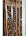 Set of Four Antique Architectural Panels with Carved Lattice and Figures-18. Asian & Chinese Furniture, Art, Antiques, Vintage Home Décor for sale at FEA Home