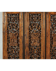 Set of Four Antique Architectural Panels with Carved Lattice and Figures-4. Asian & Chinese Furniture, Art, Antiques, Vintage Home Décor for sale at FEA Home