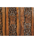 Set of Four Antique Architectural Panels with Carved Lattice and Figures-6. Asian & Chinese Furniture, Art, Antiques, Vintage Home Décor for sale at FEA Home