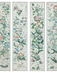 Set of Four Individual Panels with Flowers & Butterflies - image 1