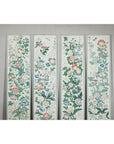 Set of Four Individual Panels with Flowers & Butterflies - image 3