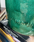 Set of Round Green Glazed Storage Jars with Markings - FEA Home