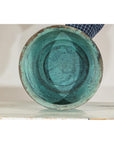 Set of Three Aged Vintage Turquoise Copper Cachepots - image 17