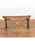 19th Century Indian Bullock Cart Made into a Coffee Table with Iron Details-2. Asian & Chinese Furniture, Art, Antiques, Vintage Home Décor for sale at FEA Home