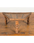 19th Century Indian Bullock Cart Made into a Coffee Table with Iron Details-4. Asian & Chinese Furniture, Art, Antiques, Vintage Home Décor for sale at FEA Home