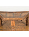 19th Century Indian Bullock Cart Made into a Coffee Table with Iron Details-7. Asian & Chinese Furniture, Art, Antiques, Vintage Home Décor for sale at FEA Home