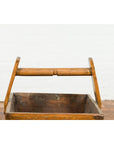 19th Century Wood and Metal Grain Basket with Carrying Handle-3. Asian & Chinese Furniture, Art, Antiques, Vintage Home Décor for sale at FEA Home