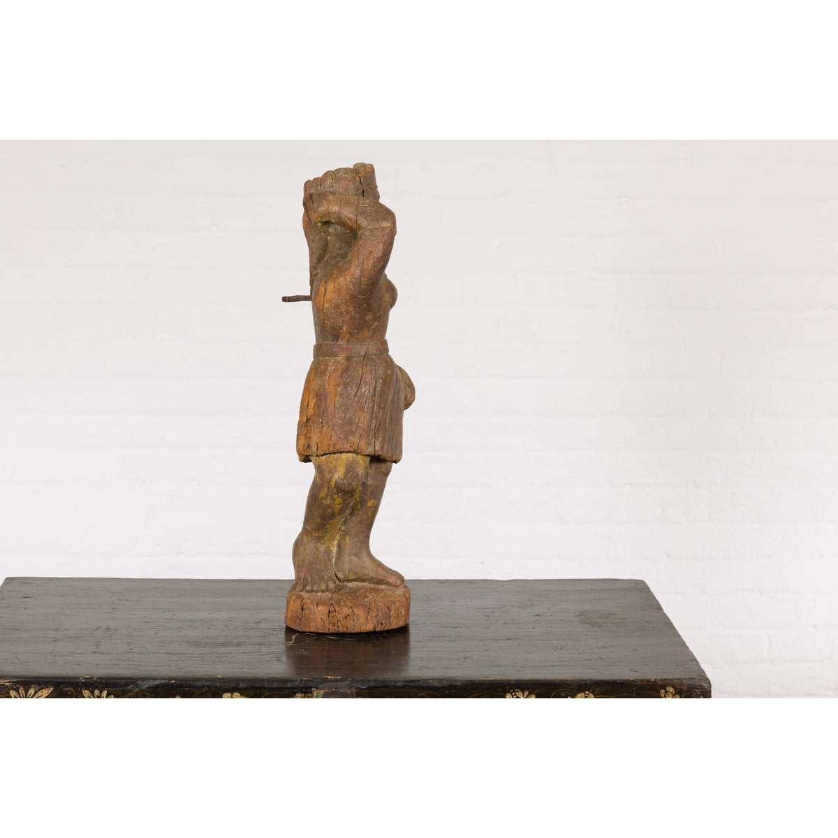 Wooden Temple Sculpture of a Woman-9. Asian & Chinese Furniture, Art, Antiques, Vintage Home Décor for sale at FEA Home