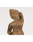 Wooden Temple Sculpture of a Woman-13. Asian & Chinese Furniture, Art, Antiques, Vintage Home Décor for sale at FEA Home