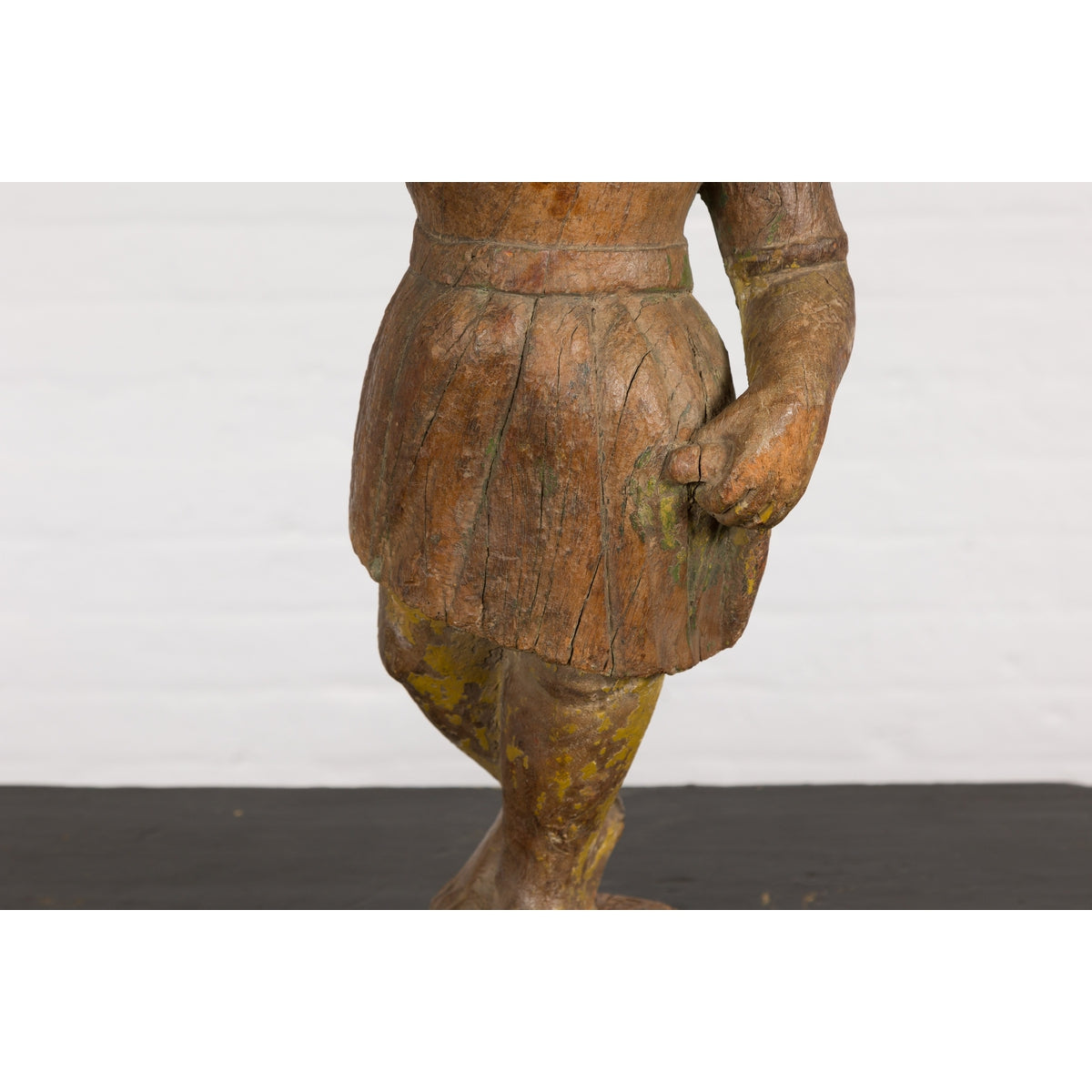 Wooden Temple Sculpture of a Woman-6. Asian & Chinese Furniture, Art, Antiques, Vintage Home Décor for sale at FEA Home