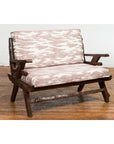 Antique Natural Edge Settee with Custom Upholstery and Rustic Character-2. Asian & Chinese Furniture, Art, Antiques, Vintage Home Décor for sale at FEA Home