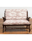 Antique Natural Edge Settee with Custom Upholstery and Rustic Character-3. Asian & Chinese Furniture, Art, Antiques, Vintage Home Décor for sale at FEA Home