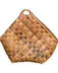 Antique Rustic Hand Woven Karagumoy Filipino Two Toned Grain Basket-1. Asian & Chinese Furniture, Art, Antiques, Vintage Home Décor for sale at FEA Home