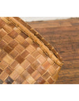 Antique Rustic Hand Woven Karagumoy Filipino Two Toned Grain Basket-10. Asian & Chinese Furniture, Art, Antiques, Vintage Home Décor for sale at FEA Home