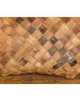 Antique Rustic Hand Woven Karagumoy Filipino Two Toned Grain Basket-11. Asian & Chinese Furniture, Art, Antiques, Vintage Home Décor for sale at FEA Home