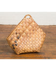 Antique Rustic Hand Woven Karagumoy Filipino Two Toned Grain Basket-14. Asian & Chinese Furniture, Art, Antiques, Vintage Home Décor for sale at FEA Home