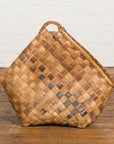 Antique Rustic Hand Woven Karagumoy Filipino Two Toned Grain Basket-2. Asian & Chinese Furniture, Art, Antiques, Vintage Home Décor for sale at FEA Home