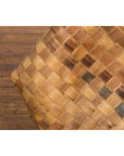 Antique Rustic Hand Woven Karagumoy Filipino Two Toned Grain Basket-9. Asian & Chinese Furniture, Art, Antiques, Vintage Home Décor for sale at FEA Home