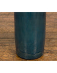 Artisan Made Prem Collection Blue Floor Ceramic Vase with Screen Patterns-10. Asian & Chinese Furniture, Art, Antiques, Vintage Home Décor for sale at FEA Home