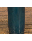 Artisan Made Prem Collection Blue Floor Ceramic Vase with Screen Patterns-9. Asian & Chinese Furniture, Art, Antiques, Vintage Home Décor for sale at FEA Home