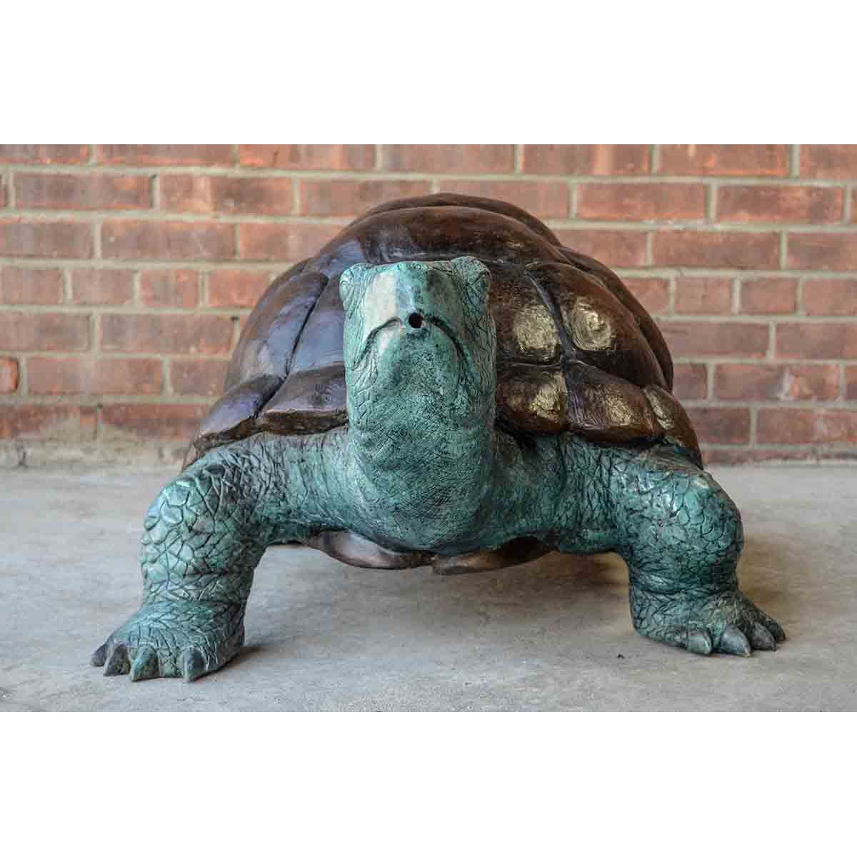 Bronze Fountain Garden Turtle Sculpture-3. Asian & Chinese Furniture, Art, Antiques, Vintage Home Décor for sale at FEA Home