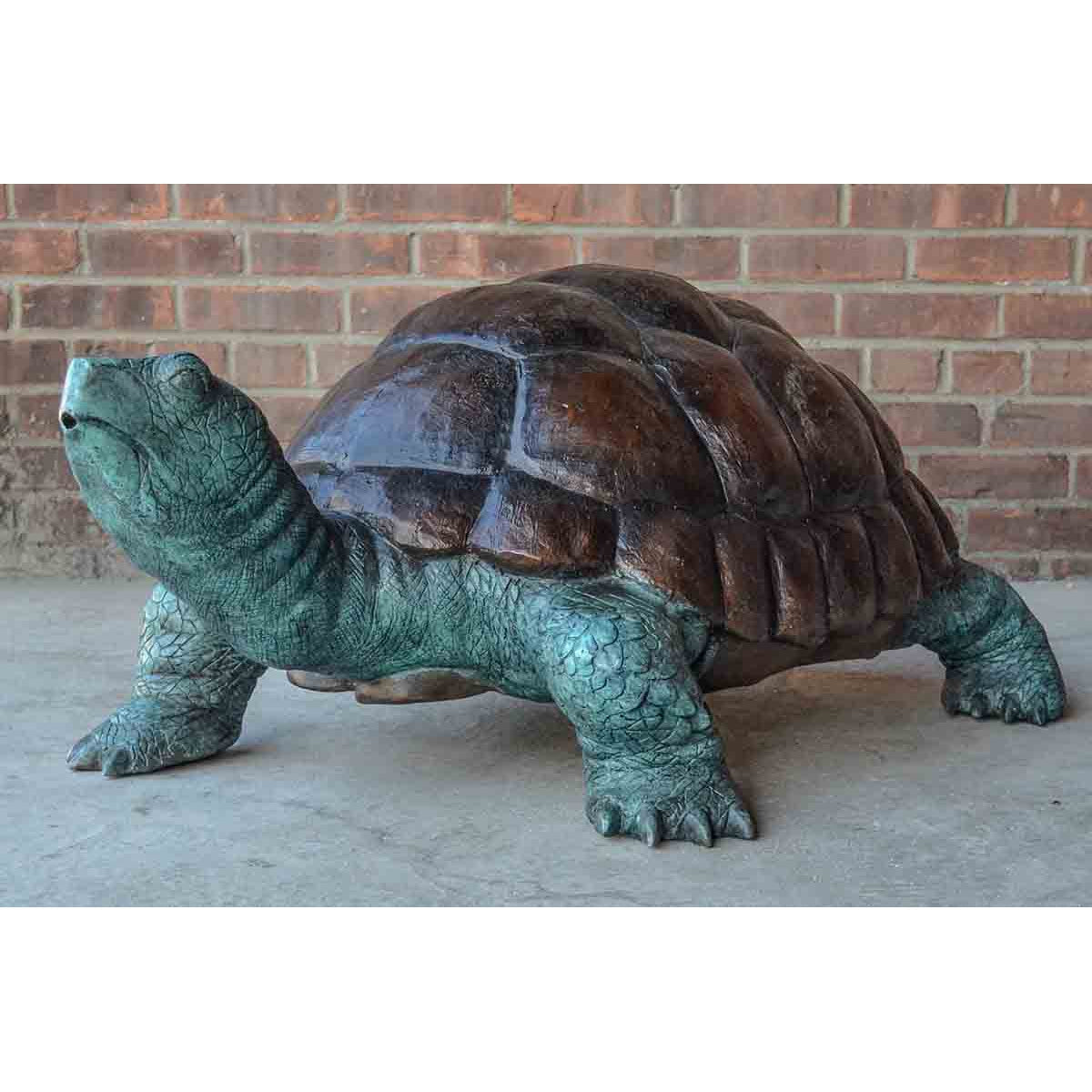 Bronze Fountain Garden Turtle Sculpture-7. Asian & Chinese Furniture, Art, Antiques, Vintage Home Décor for sale at FEA Home