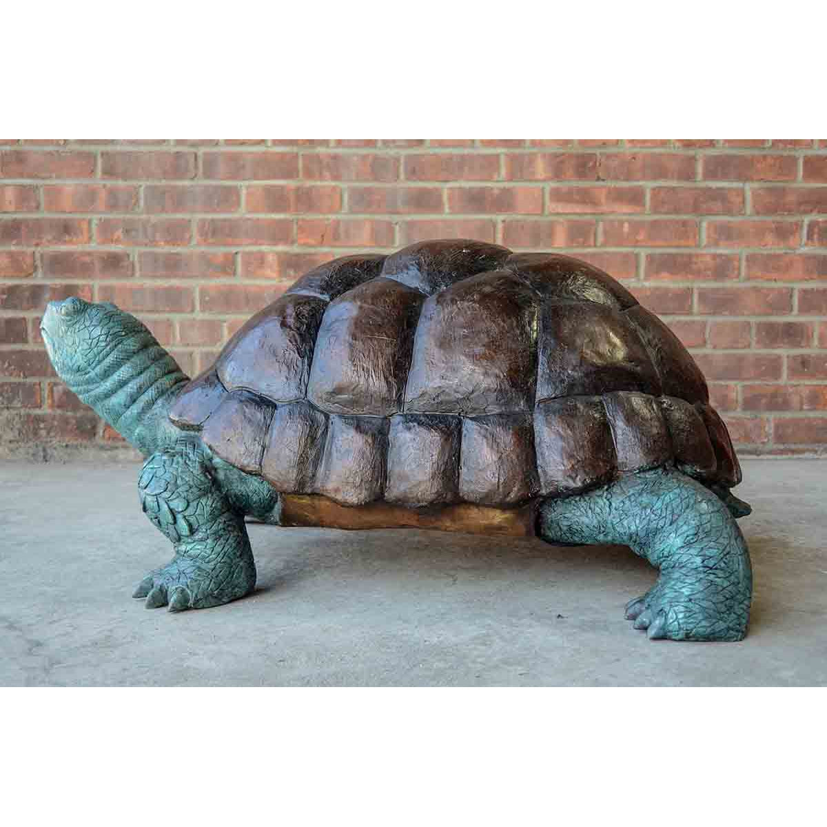 Bronze Fountain Garden Turtle Sculpture-8. Asian & Chinese Furniture, Art, Antiques, Vintage Home Décor for sale at FEA Home