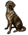 Bronze Labrador Dog Statue, "Bailey"-1. Asian & Chinese Furniture, Art, Antiques, Vintage Home Décor for sale at FEA Home