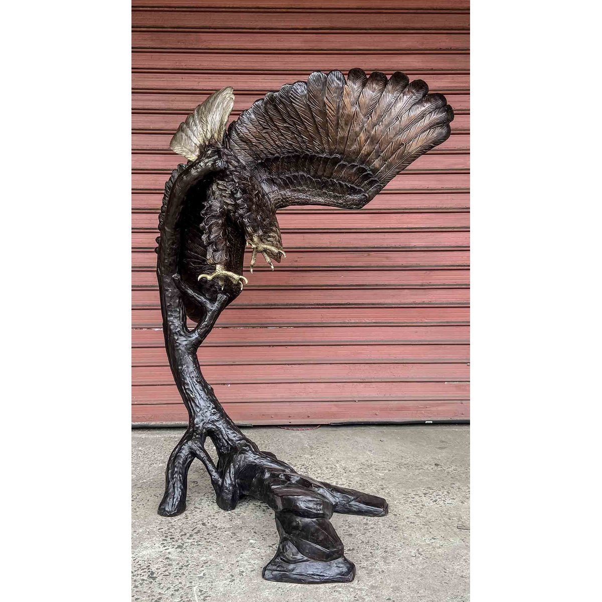 Flying Freedom Bronze Eagle Statue-12. Asian & Chinese Furniture, Art, Antiques, Vintage Home Décor for sale at FEA Home
