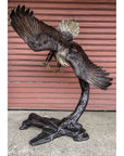 Flying Freedom Bronze Eagle Statue-8. Asian & Chinese Furniture, Art, Antiques, Vintage Home Décor for sale at FEA Home