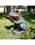 Bronze Reading Animal Sculpture, "Frog Prince"-2. Asian & Chinese Furniture, Art, Antiques, Vintage Home Décor for sale at FEA Home