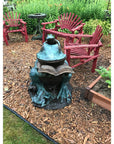 Bronze Reading Animal Sculpture, "Frog Prince"-4. Asian & Chinese Furniture, Art, Antiques, Vintage Home Décor for sale at FEA Home