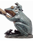 Bronze Reading Animal Sculpture, "Frog Prince"-5. Asian & Chinese Furniture, Art, Antiques, Vintage Home Décor for sale at FEA Home