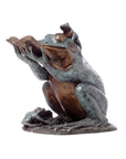 Bronze Reading Animal Sculpture, "Frog Prince"-9. Asian & Chinese Furniture, Art, Antiques, Vintage Home Décor for sale at FEA Home