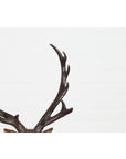 Bronze Stag Head Sculpture on Marble Base Created with Lost Wax Technique-10. Asian & Chinese Furniture, Art, Antiques, Vintage Home Décor for sale at FEA Home