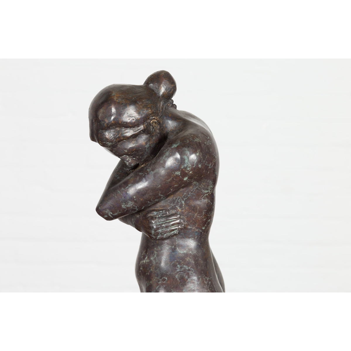 Bronze Tabletop Sculpture Inspired by Auguste Rodin's Eve-8. Asian & Chinese Furniture, Art, Antiques, Vintage Home Décor for sale at FEA Home