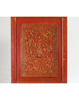 Chinese Late Qing Dynasty Period Red Lacquer Cabinet with Carved and Gilt Doors-16. Asian & Chinese Furniture, Art, Antiques, Vintage Home Décor for sale at FEA Home