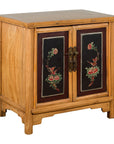Chinese Late Qing Dynasty Side Cabinet with Hand Painted Flower and Bird Décor-1. Asian & Chinese Furniture, Art, Antiques, Vintage Home Décor for sale at FEA Home