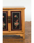 Chinese Late Qing Dynasty Side Cabinet with Hand Painted Flower and Bird Décor-12. Asian & Chinese Furniture, Art, Antiques, Vintage Home Décor for sale at FEA Home