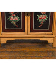 Chinese Late Qing Dynasty Side Cabinet with Hand Painted Flower and Bird Décor-16. Asian & Chinese Furniture, Art, Antiques, Vintage Home Décor for sale at FEA Home