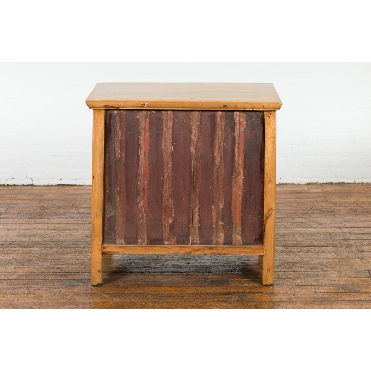Chinese Late Qing Dynasty Side Cabinet with Hand Painted Flower and Bird Décor-18. Asian & Chinese Furniture, Art, Antiques, Vintage Home Décor for sale at FEA Home