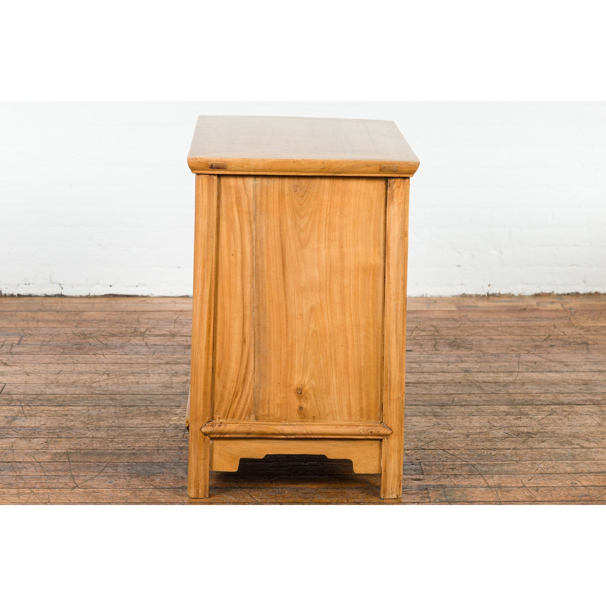 Chinese Late Qing Dynasty Side Cabinet with Hand Painted Flower and Bird Décor-19. Asian & Chinese Furniture, Art, Antiques, Vintage Home Décor for sale at FEA Home