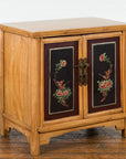 Chinese Late Qing Dynasty Side Cabinet with Hand Painted Flower and Bird Décor-2. Asian & Chinese Furniture, Art, Antiques, Vintage Home Décor for sale at FEA Home