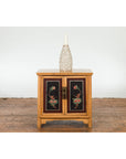 Chinese Late Qing Dynasty Side Cabinet with Hand Painted Flower and Bird Décor-4. Asian & Chinese Furniture, Art, Antiques, Vintage Home Décor for sale at FEA Home