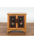 Chinese Late Qing Dynasty Side Cabinet with Hand Painted Flower and Bird Décor-8. Asian & Chinese Furniture, Art, Antiques, Vintage Home Décor for sale at FEA Home