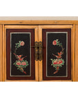 Chinese Late Qing Dynasty Side Cabinet with Hand Painted Flower and Bird Décor-9. Asian & Chinese Furniture, Art, Antiques, Vintage Home Décor for sale at FEA Home