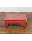 Chinese Qing Dynasty Low Kang Table with Custom Red Distressed Lacquer-16. Asian & Chinese Furniture, Art, Antiques, Vintage Home Décor for sale at FEA Home