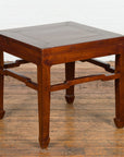 Chinese Qing Dynasty Period 19th Century Side Table with Humpback Stretchers-13. Asian & Chinese Furniture, Art, Antiques, Vintage Home Décor for sale at FEA Home