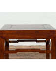 Chinese Qing Dynasty Period 19th Century Side Table with Humpback Stretchers-5. Asian & Chinese Furniture, Art, Antiques, Vintage Home Décor for sale at FEA Home